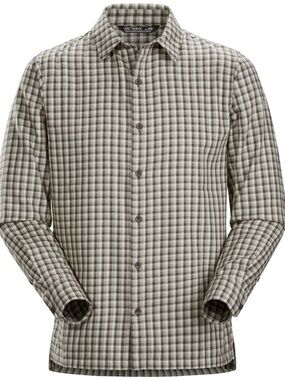 Mens Arcteryx Cambrion Plaid Long Sleeve Button Up Dress Shirt Like New Medium